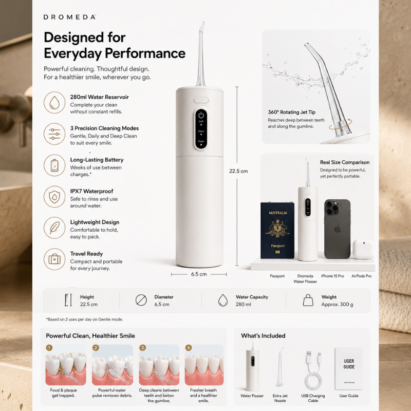 Dromeda™ Travel Water Flosser