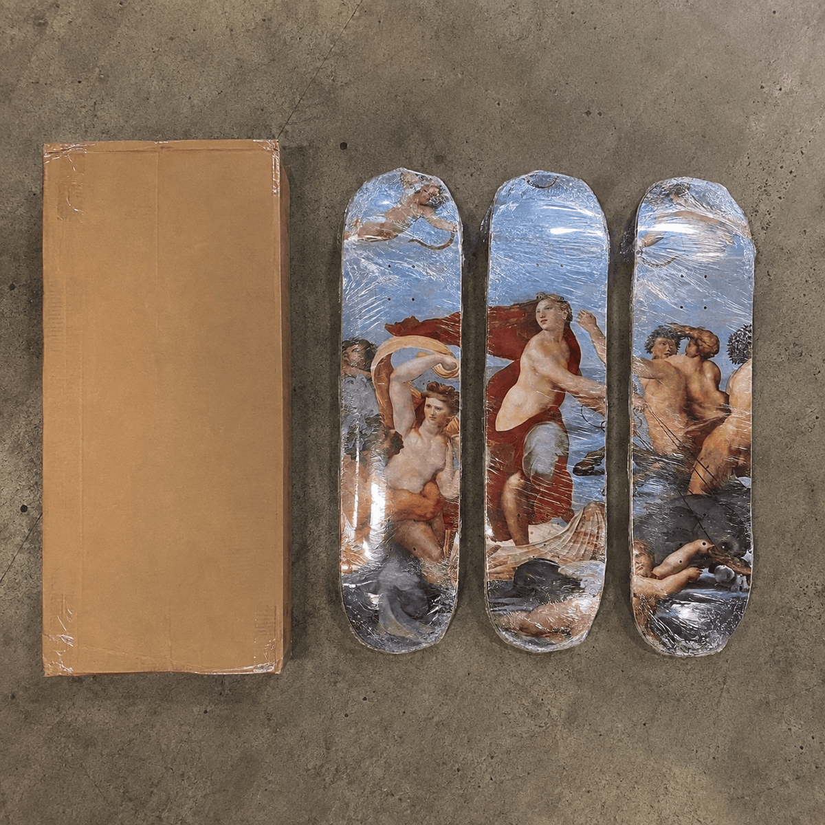 DROMEDA™ Raphael's The Triumph of Galatea | Skateboard Deck Triptych