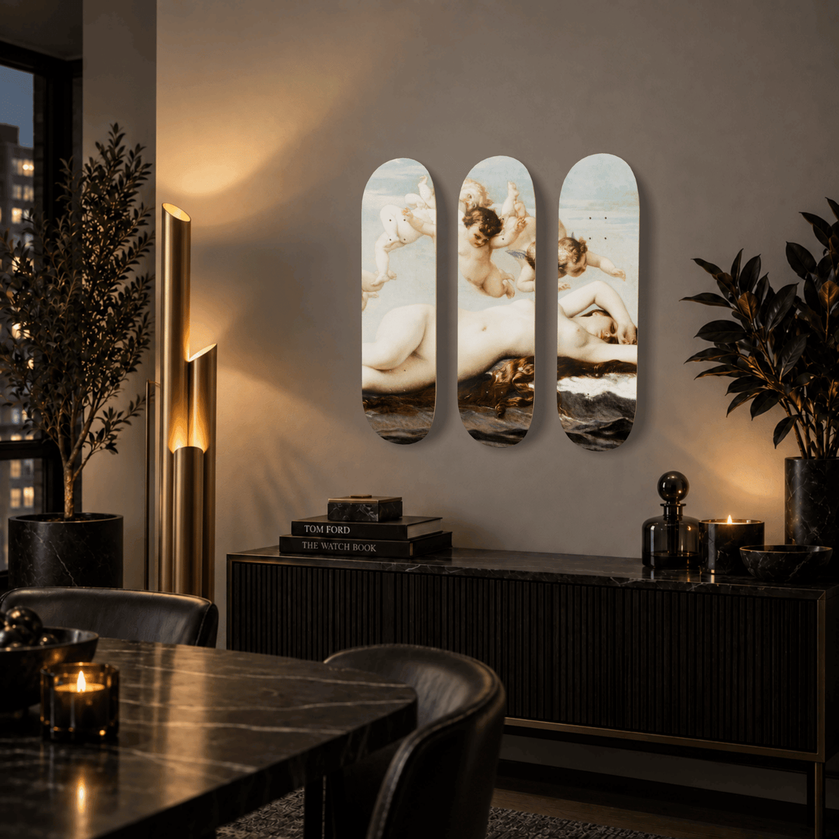 DROMEDA™ Cabanel's The Birth of Venus | Skateboard Deck Triptych