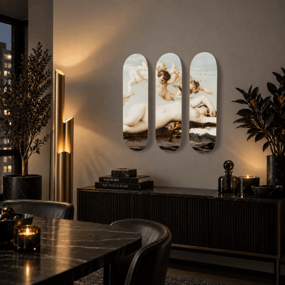DROMEDA™ Cabanel's The Birth of Venus | Skateboard Deck Triptych