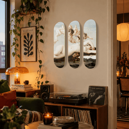 DROMEDA™ Cabanel's The Birth of Venus | Skateboard Deck Triptych