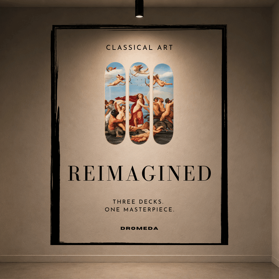 DROMEDA™ Raphael's The Triumph of Galatea | Skateboard Deck Triptych