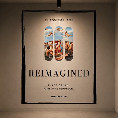 DROMEDA™ Raphael's The Triumph of Galatea | Skateboard Deck Triptych